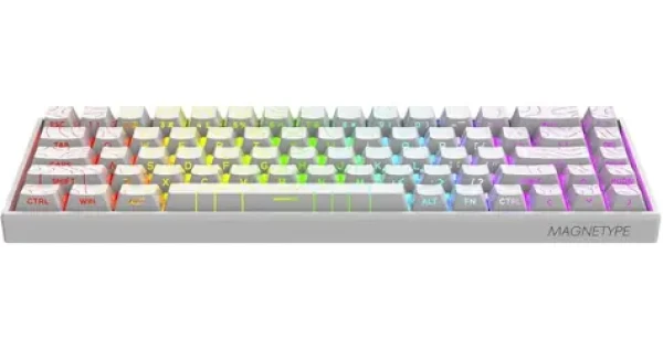 YENKEE YKB 3800WE MAGNETYPE / Herná klávesnica / Magnetické spínače Outemu / Rapid Trigger / RGB / USB-C