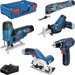 Bosch Professional 5 tool KIT + GBA + GAL + XL-Boxx 0615A0017C univerzálny sada náradia 10-dielna; 0615A0017C