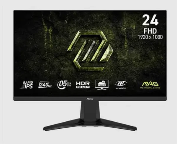 23.8" MSI MAG 245F X24 čierna / Monitor / Rapid IPS / FHD / 240Hz / HDMI + DP / VESA (MAG 245F X24)