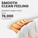 Oclean Electric Toothbrush Flow biela / sonická zubná kefka / 5 režimov / 38.000 kmitov (6970810551877)