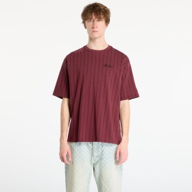 Tričko New Era Pinstripe Os Tee UNISEX Frosted Burgundy XL
