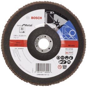 Bosch Accessories 2608606737 X571 vejárovitý brúsny kotúč Priemer 180 mm Ø otvoru 22.33 mm ocel 1 ks; 2608606737