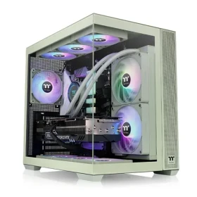 Thermaltake View 380 TG ARGB zelená / ATX / 2x USB-A 3.0 / 1x USB-C / 4x120mm / bez zdroja / priehľadná bočnica (CA-1Z2-00MEWN-00)