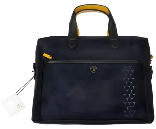 Lamborghini Huracan D10 Tablet Laptop Carrier modrá / Taška na notebook a tablet / do 15 "/ Nastaviteľný popruh (LB-CB15-HU/D10-BE/OE)