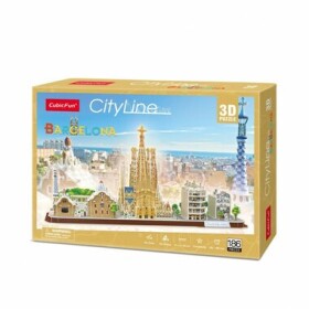 CubicFun 3D Puzzle CityLine - Barcelona