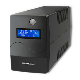 Qoltec 53977 UPS Záložný zdroj 450VA čierny / 240W / LCD / USB / RJ45 (53977)