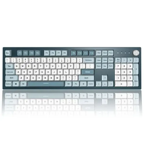 Montech MKey Freedom modrá / herná klávesnica / mechanická / spínače GateronG Pro 2.0 Brown / drôtová / US (MK105FB)