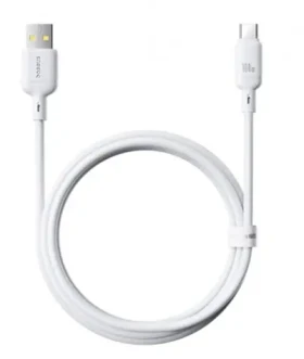 Baseus Silky (P10377703213-00) Rýchlonabíjací kábel USB-A/USB-C 100W 1m biela (P10377703213-00)