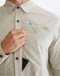 Klättermusen Syn LS Shirt M's 117 Silver Creme L