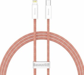 Baseus CALD000007 Kábel USB-C (M) - Lightning (M) 1 m oranžová / 20W (CALD000007)