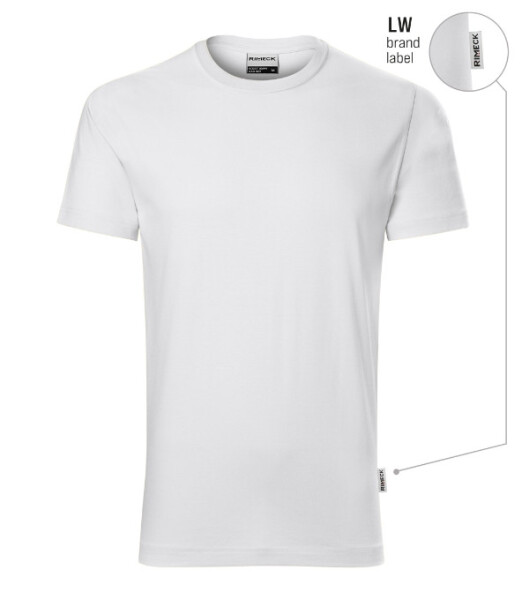 Odolné ťažké tričko biele 00 (značka) 3XL