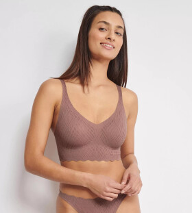 SLOGGI ZERO FEEL BLISS - Bralette: čipka ako druhá koža Sloggi CACAO L