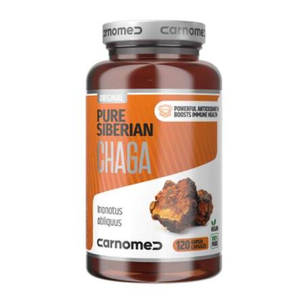CARNOMED Pure siberian chaga 120 kapsúl