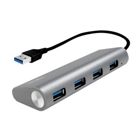 LogiLink UA0307 strieborná / USB Hub / 4X USB 3.0 (UA0307)