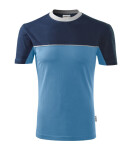 Tričko Colormix unisex azúrovo modré S