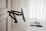 BakkerElkhuizen BE Flexible Dual čierna / Dvojité rameno na monitory / VESA 75×75-100×100 mm / 17-35" / nosnosť 2×10 kg (BNEBFDB)