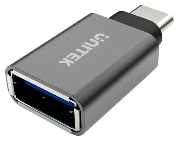 Unitek Y-A025CGY strieborná / Redukcia / USB-C(M) - USB-A(F) / Hliníkové telo (Y-A025CGY)