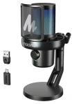 Maono DM40 Pre čierna / Herný mikrofón / Bezdrôtový / Kondenzátorový / RGB / AI Voice Changer (DM40 Pro black)