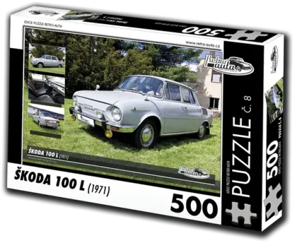 RETRO-AUTA Puzzle č. 8 Škoda 100 L (1971)