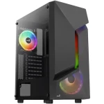 AeroCool Scape-G-BK-v2 FRGB čierna / ATX / 2x USB-A 3.0 / 1x USB-A 2.0 / 2x 140mm / 1x 120mm / bez zdroja (ACCM-PV36033.11)