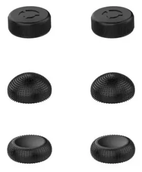 Lenovo Legion Go Joystick Caps Eclipse Black / Čiapočky na joystick / silikón / 6 ks / 3 typy / pre Legion Go (GXH1R61506)