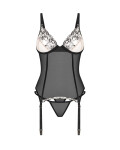 Dámsky očarujúci korzet Vila Blanes Corset black - Obsessive XL/2XL