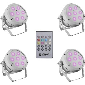 Cameo ROOT PAR 4 WH SET 1 LED PAR svetlomet Počet LED: 7 4 W biela; CLROOTPAR4WHSET1