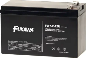 Fukawa FW 7,2-12 F1U / Batéria do UPS / 12V / 7,2 Ah / Faston F1 4,7mm / životnosť 5 rokov (12341)