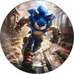 Jedlý papier ježko Sonic 19,5 cm - Pictu Hap - Pictu Hap