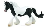 Collecta Kôň Gypsy Mare - Black White Piebald