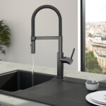 VILLEROY & BOCH VILLEROY & BOCH - Drezová batéria Steel Expert 2.0, odnímateľná sprcha, antracit 92800005
