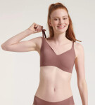 Dámska podprsenka ZERO Microfibre 2.0 Bralette - CACAO - kakaová 1141 - SLOGGI BROWN XL