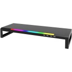 Marvo Podstavec pod monitor DZ-01 4x USB Hub 2.0 čierny plast 20 kg nosnosť Rainbow podsvietenie