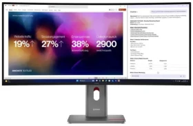 39.7" Lenovo ThinkVision P40WD-40 čierna / IPS / 5120 x 2160 / 21:9 / 2000:1 / 400cd-m2 / DP+HDMI+USB-C / VESA (64B4GAT1EU)