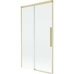 MEXEN/S - Rox vaňová zástena 2-krídlová posuvná 100 x 150, transparent, zlatá kartáčovaná 8C9-100-001-55-00
