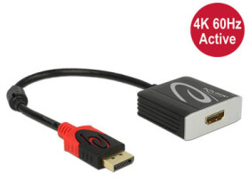 DeLock aktívny adaptér Displayport 1.2 samec gt; HDMI samica 4K 60 Hz (62734-DE)