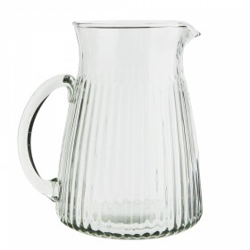 MADAM STOLTZ Sklenený džbán Glass Jug Grooves 1,5 l