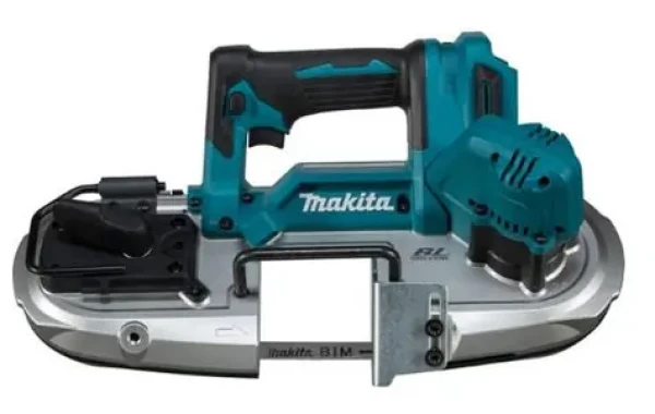 Makita DPB183Z / Aku pásová píla / 18V / Rýchlosť pásu: 3.2 ms / Rezný výkon: 66 mm / bez aku (DPB183Z)