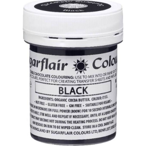 Farbenie do čokolády black 35g - Sugarflair - Sugarflair
