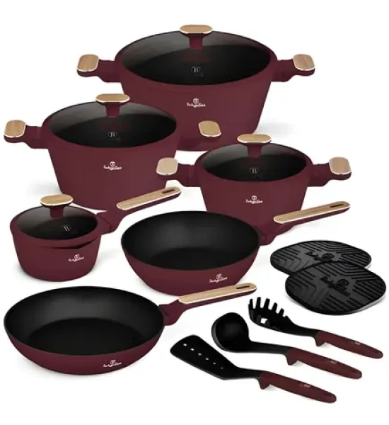 BERLINGERHAUS Leonardo Nordic Collection / Sada riadu s titánovým povrchom / 15 ks (BH-8306)