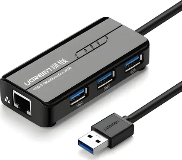 Ugreen 20265 / USB Hub / RJ-45 / 3x USB-A 3.0 / Gigabit Ethernet (20265)