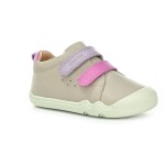 Geox Steppieup Ivory/Dk Pink celoročné členkové barefoot topánky 25 EUR