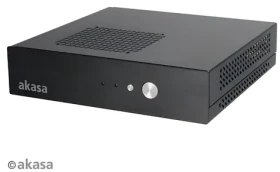 Akasa Cypher čierna / PC skriňa / Thin Mini-ITX / hliník / zdroj 120W / OEM (AK-ITX04M-12EU)