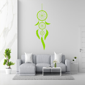 Veselá Stena Samolepka Indiánsky lapač snov Farba: zelená, Veľkosť: 100 x 35 cm