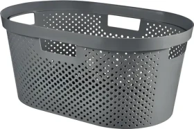 Curver Infinity Recycled 40 l šedá / Kôš na bielizeň / recyklovaný plast (BX9531)
