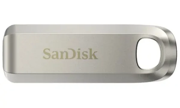 SanDisk Ultra Luxe 256 GB strieborná / Flash Disk / USB-C 3.2 Gen 1 / čítanie až 400 MB/s (SDCZ75-256G-G46)