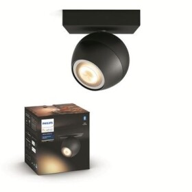 Philips Hue Buckram BT LED 1x5W čierna / LED bodové svietidlo GU10 / 1x350lm / 2200-6500 K / IP20 / stmievateľné (50471/30/P9)