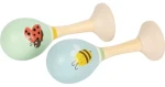 Small Foot Drevené rumba gule Včielka a Lienka sada 2 ks