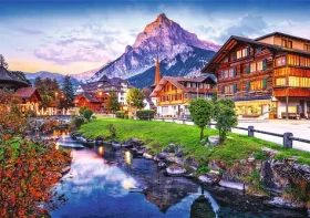 Trefl - Puzzle - Premium PLUS Photo Odyssey: Alpské mesto vo Švajčiarsku