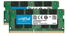 Crucial SODIMM, DDR4, 16 GB, 3200 MHz, CL22 (CT2K8G4SFRA32A)